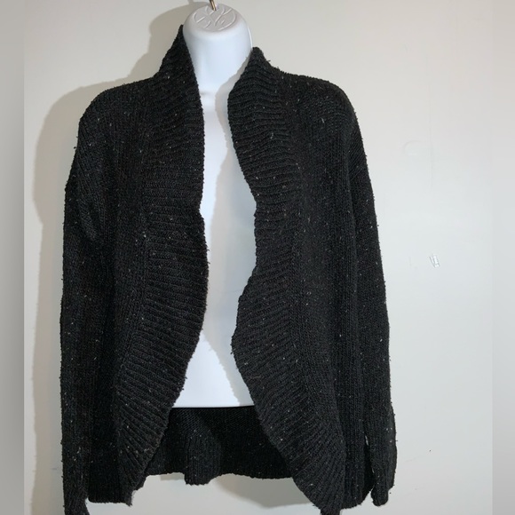 Preloved Loft Black Open Knit Cardigan Sz XS - Picture 4 of 5